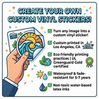 Custom Vinyl Decal   Any Image   Waterproof   Fade-resistant   Any Size