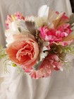 Custom Beautiful Hand Made White  Pink  Bridal  Wedding Bouquet