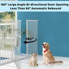 Extra Tall Cat Gate Metal Walk Through Baby Gate Extra Wide Adjustable 29-46 