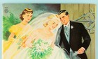 Vintage Original 1958 Whitman Wedding Dolls Paper Dolls  1953 Uncut