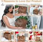 Wedding Card Box With Lid - Pre-assembled Wooden Card Box For Parties - Wedding 