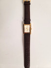 Rare Pristine Se  ko Slim Tank Vintage Quartz Men s Leather Wrist Watch