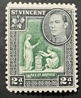 Travelstamps  1938 St  Vincent Stamps Sg 152 2d Peace   Justice Mint Mogh