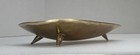 Atomic Mid Century Solid Brass 3 Legged Trinket Dish Tray Vintage Retro 1960   s