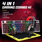 4 In 1 Gaming Keyboard Mouse   Headset   Mouse Pad Set Rgb Led Gamer Pc Combo