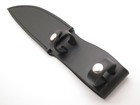New Black Leather Fixed 5 5  Blade Hunting Camp Knife Sheath Double Strap