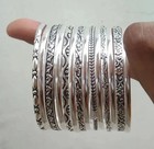 Set Of 14 Bangle 925 Sterling Silver Handmade Women Beautiful Bangle Al Size P08