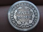 1858 P Seated Liberty Half Dime- Philadelphia  Good vg Details