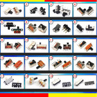 Mini Slide   Toggle Switch 2 3 4 6pin 1p2t Handle High 2mm-6mm Single double Row