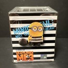 Solar Powered Dancing Bobble Head Toy - From Japan  Minion Grey Cage - Happy