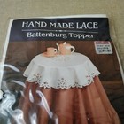 Vintage Hand Made Lace Battenberg Topper 34 
