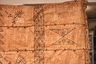 Large Vintage Tapa Bark Cloth Panel  Tonga  Polynesian  81  X 74 