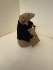 5  Handmade Primitive Winter Christmas Mouse With Tag And Candy Cane