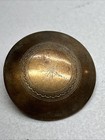 Two Vintage Etched Metal Shank Sewing Buttons