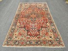 Rare Persiani Antique Heriz Rug 7x10  Vintage Oriental Rug  Large Rug Serapi