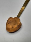 Unusual Old Vintage Antique Copper   Brass 5 5  Spoon - Fantastic Design 