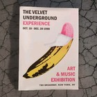 Poster 1998 Velvet Underground Experience Canvas 12  X 17  Cream Yellow 