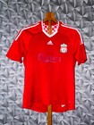 Liverpool 2006 2008 Home Football Shirt Soccer Jersey Adidas  8 Gerrard Size L 