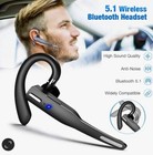 Trucker Wireless Bluetooth 5 1 Earpiece Headset Mic Earbud Noise Cancelling Lot