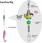 10pc Bullet Sinkers Carolina Ready Rigs Pre Rigged Carolina Rigs Fishing Weights