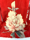 Vintage Miniature Silk Wedding Kimono   Wood Kimono Stand Set