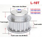 L10t-l50t L-type Pitch 3 8  Tooth Width 21 27mm Timing Belt Pulley Sprockets