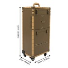 Hairdressing Case Rolling Makeup Case Hairdressing Tool Organiser Box W  Lock