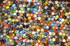 Hand Selected Early Run Jabo Mixed Marbles Lot Of 12 Size  625    5 8    Or -