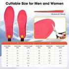 1 Pair Heated Insoles Rechargeable 3000mah Battery  App Control  3 Heat Settings