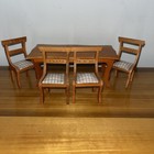 Dollhouse Lot Miniature 5 Piece Dinning Room Set