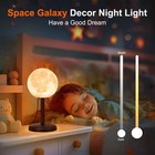 Moon Lamp Led Night Light - Dimmable Bedside Lamps Small Lamps  Gold 