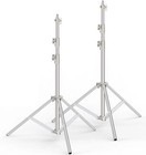9 2 Ft Stainless Steel Light Stand Photography  2 Pack Heavy Duty Photography   