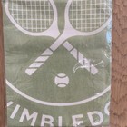 Wimbledon The Championships Tennis Tea Towel Green White Souvenir New