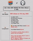  g  I-dle  we Made  9th Mini Album C Ver mini Cd poster 5 Perfume 4 Card gift
