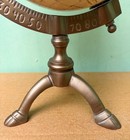 Antique Brass World Map Globe On Tripod Stand Vintage Nautical Desk Office Decor