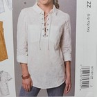 Mccall s 7391 Misses  Pullover Blouse Shirt Top Sewing Pattern Size L-xxl Uncut
