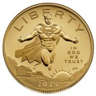 2025-w Proof  50 Superman Dc Comics 1 2 Oz Gold Coin Box Ogp   Coa