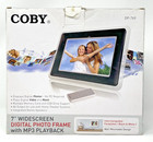 Coby 7  Widescreen Digital Photo Frame With Mp3 Playback   Remote Dp-769 - New