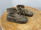 Pair Antique Leather Baby Shoes