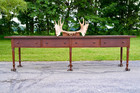 Antique Store Counter Kitchen Island Harvest Table Farmhouse Vintage Countertop