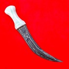 Vintage Indo-persian Mughal Islamic Jade Gold-silver Damascus Dagger Jambiya