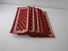 Tinton Life Non-slip Washable Carpet Stair Treads  13 Piece Set  Red Diamond