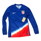 Team Usa 2024 Nike Away Long Sleeve Soccer Jersey Mens Size Medium Fj1263-417