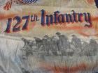 Antique Us  Ww1 Era 127th  Infantry Pillow Cover 17 x 18 