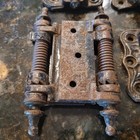 6 Antique Vintage Screen Door Hinge Hardware Lot 1800s