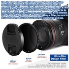 Universal Solar Eclipse Camera Lens Nd2-400 37-95mm Filter For Sony Nikon Canon
