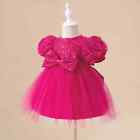 Baby Girls Birthday Party Dress Toddler Kids Baptism Gala Gown Princess Dress