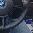 Car Steering Wheel Cover Wrap Leather For Bmw 3 Series E46 2000-06 5 Series E39