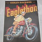 Vintage Harley Davidson Poster Print Original 24x36 Biker Festival Eaglethon