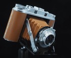 Agfa Isolette Iii F3 5 Solinar - New Camel Brown Leatherette   Camel Bellows